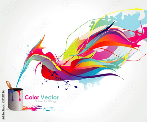 Obraz vector paint illustration