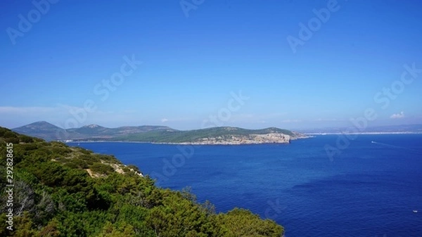 Fototapeta Vue depuis Capo Caccia, Sardaigne, Italie