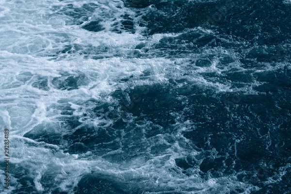 Obraz Blue and turquoise water with irregular wave structure