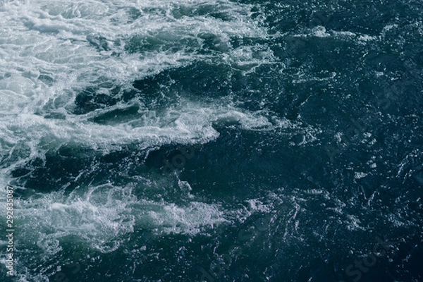 Obraz Blue and turquoise water with irregular wave structure