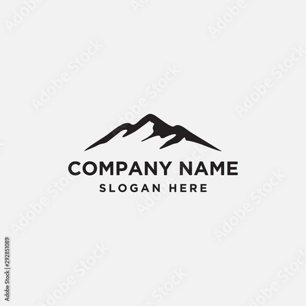 Obraz mountain logo design - vector