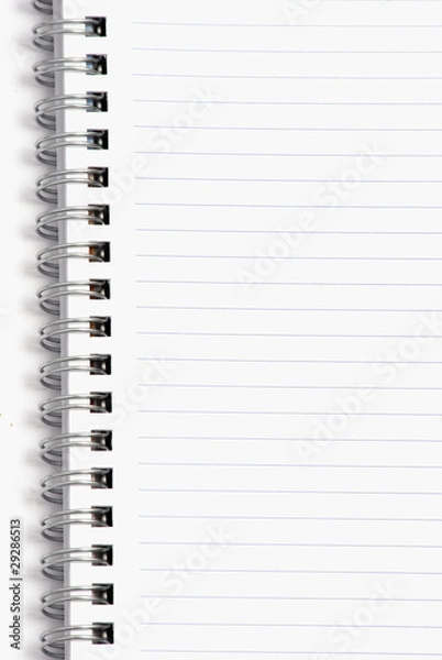 Fototapeta TACCUINO A SPIRALE