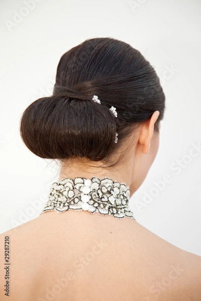Obraz Hochzeitsfrisur gesteckt