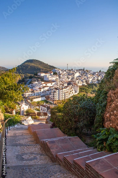Obraz view of the city of Frigiliana Spain