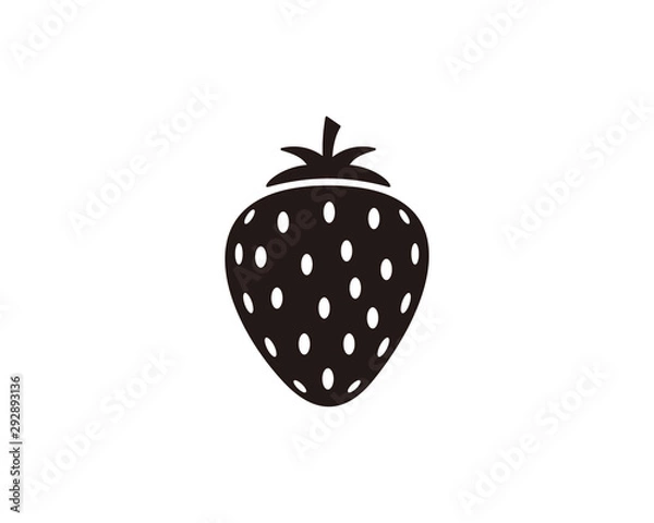Obraz Strawberry icon symbol vector