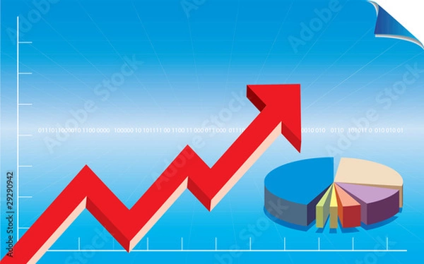 Fototapeta Arrow Chart