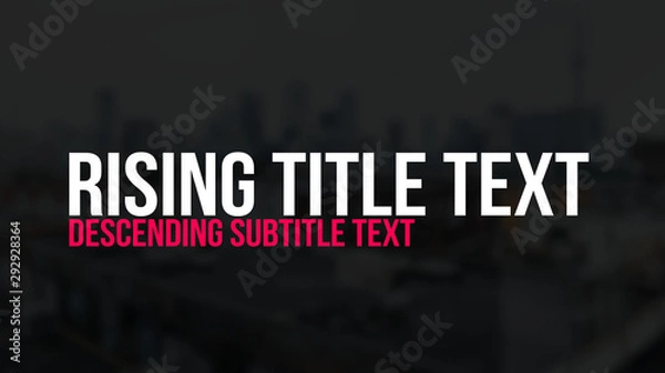 Obraz Rising Title Text