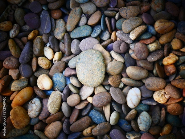 Fototapeta pebble stone nature background