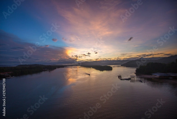 Fototapeta beautiful sunrise view 