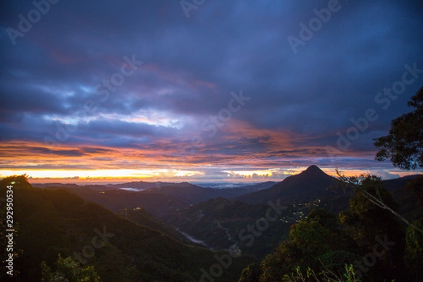 Fototapeta amazing view of sunset
