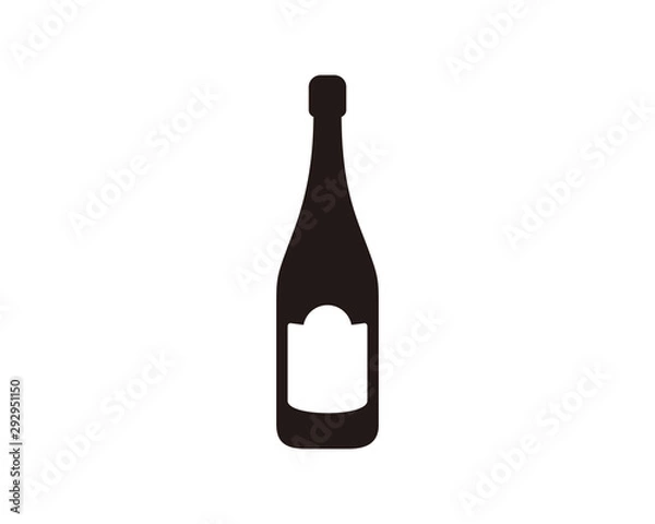 Fototapeta Wine bottle icon symbol vector