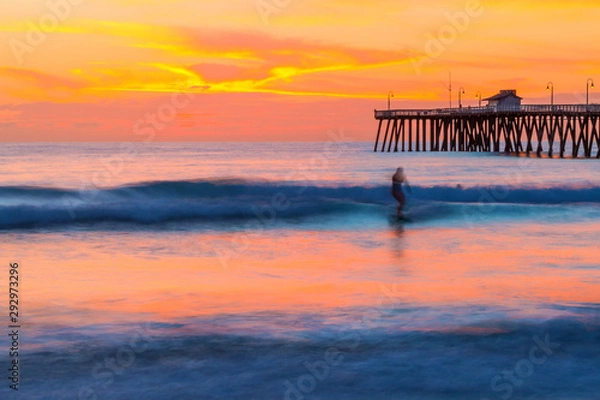 Obraz Ghost Surfer at San Clemente Pier