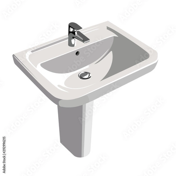 Obraz Sink reslistic vector illustration isolated