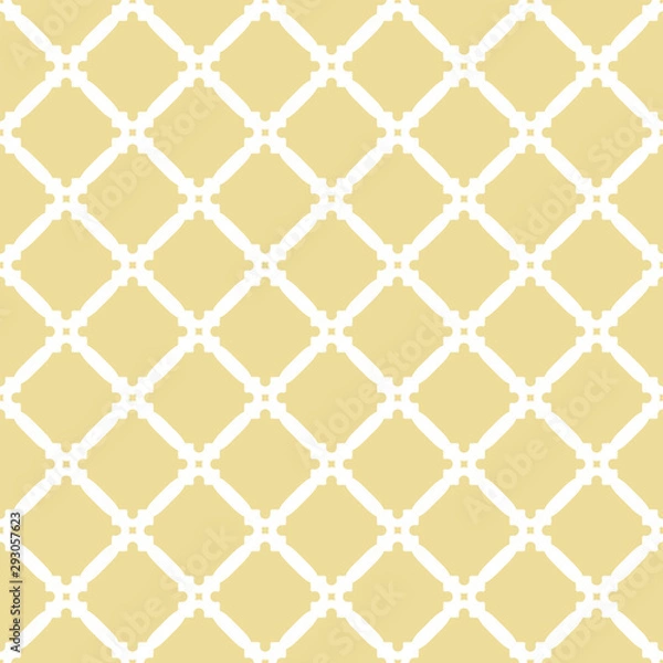 Fototapeta Seamless white ornament in arabian style. Geometric abstract background. Pattern for wallpapers and backgrounds