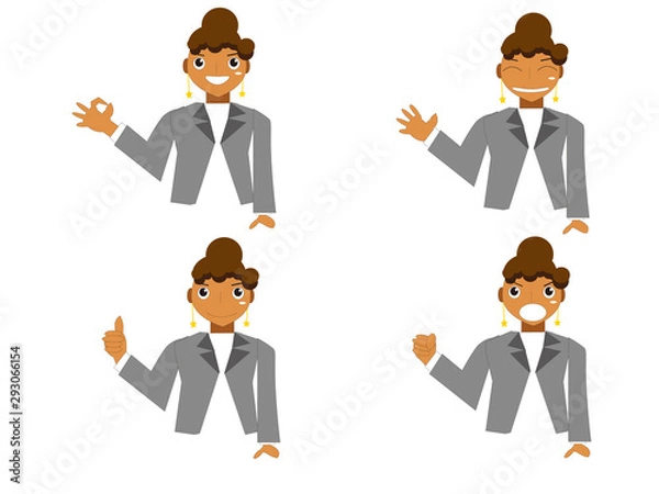 Fototapeta ビジネスウーマンのポーズ２