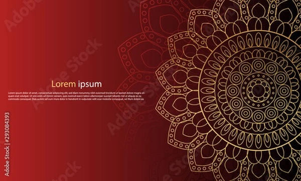 Obraz Abstarct Diwali lamps pattern and invitation card pattern