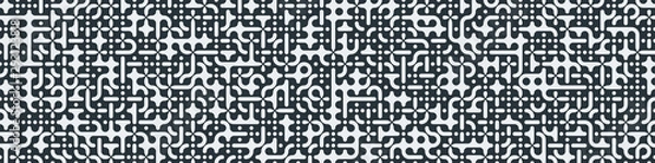 Fototapeta Truchet Random Pattern Generative Tile Art background illustration