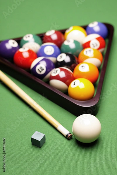 Fototapeta Billiard balls