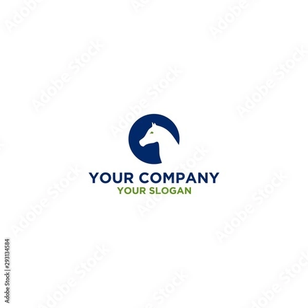 Fototapeta C Seahorses Logo Design Vector