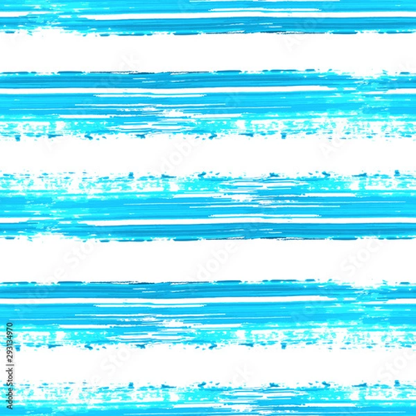 Fototapeta Blue brush strokes striped pattern