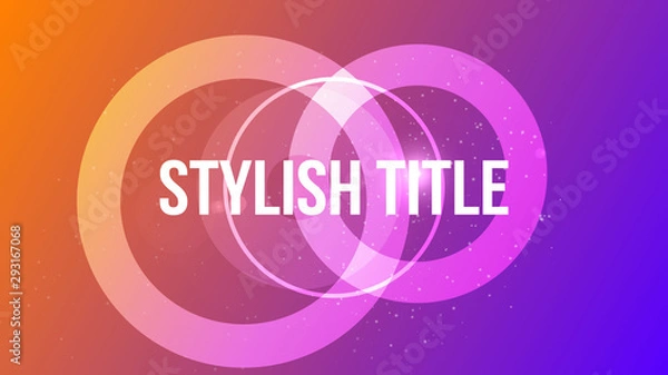 Obraz Stylish Title Text