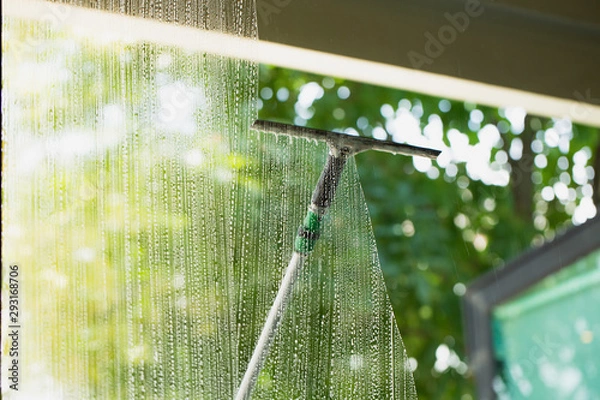 Obraz Koncepcja czyszczenia szkła