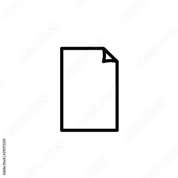 Fototapeta realistic design element: paper, a4