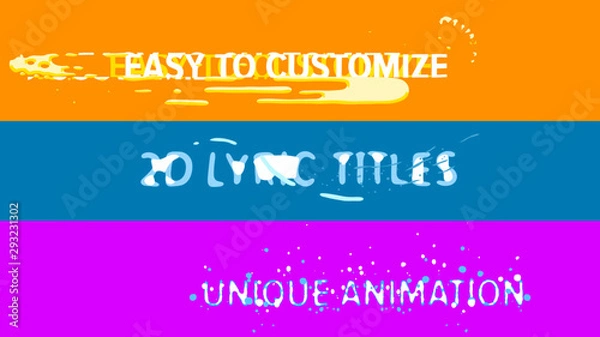 Obraz 2D Lyric Titles