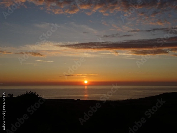 Obraz Coucher de soleil sur le Cotentin