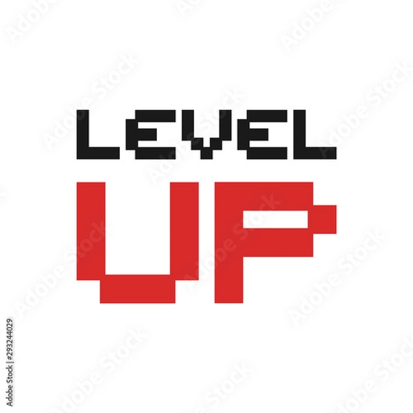 Fototapeta Level up icon