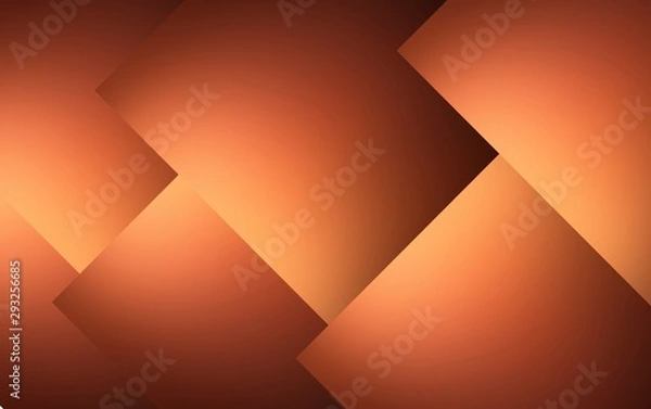 Obraz Orange brown gradient geometric background. Simple pattern stylish design. Cover elements macro.