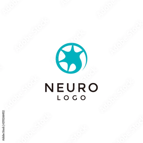 Obraz Simple neuro logo design inspiration