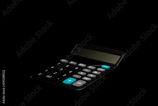 Fototapeta 電卓 黒背景