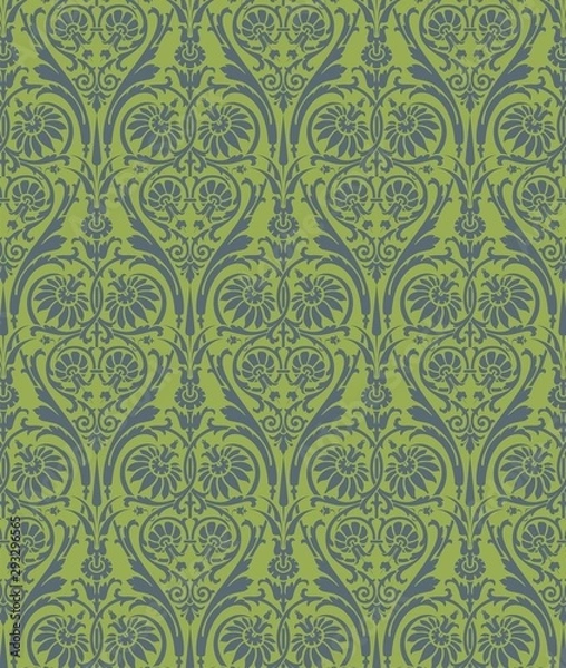 Obraz Paisley floral pattern , textile swatch , India	