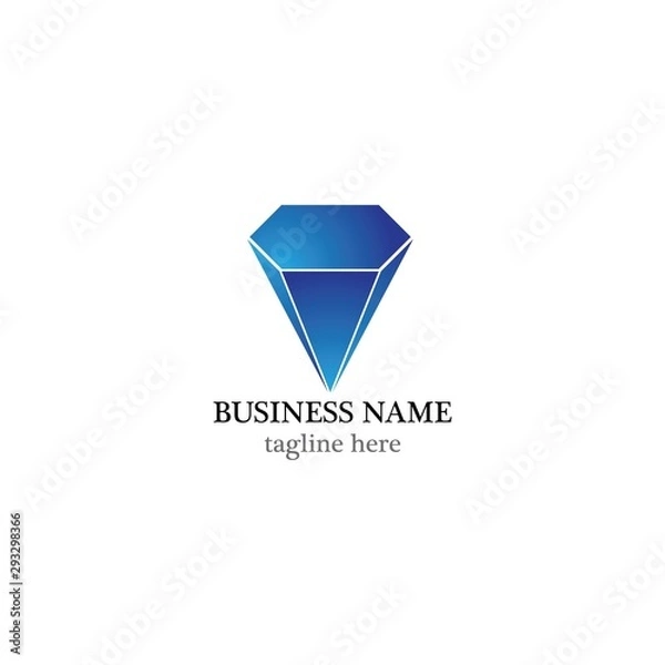 Fototapeta Diamond logo template vector icon design