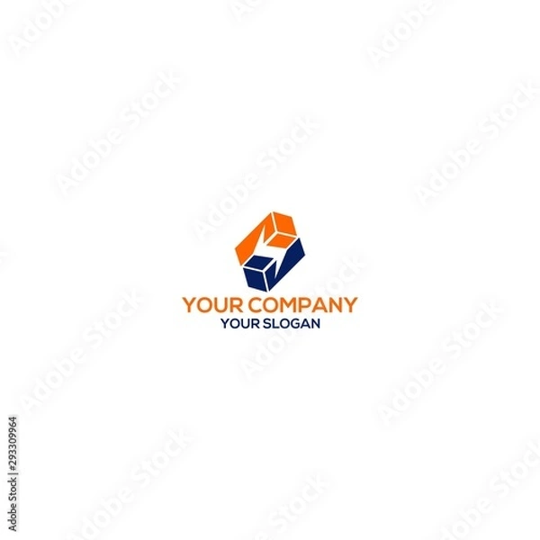 Obraz PD Electric Logo Design Vector