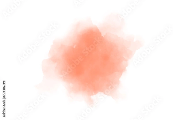 Fototapeta Abstract watercolor digital art painting soft focus for texture background