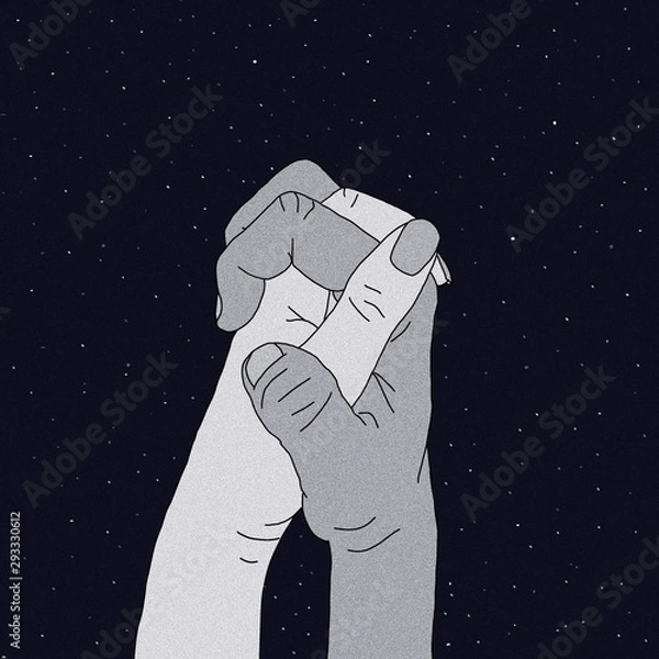 Obraz Io, te ed il cielo stellato