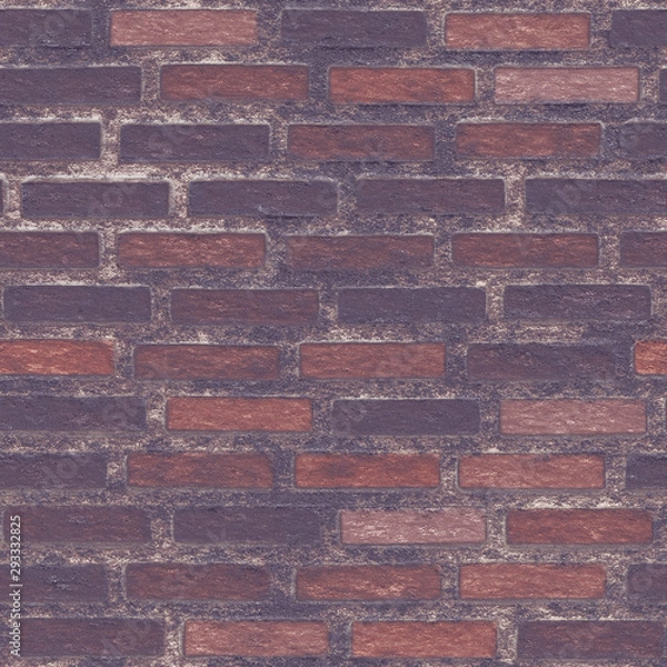 Fototapeta Background clinker brick- seamless nature pattern