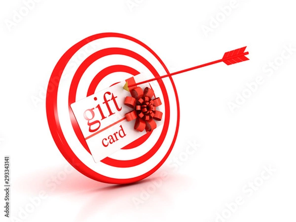 Obraz Target and gift card