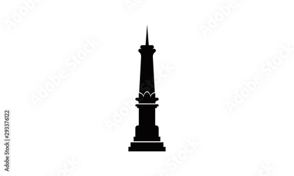 Fototapeta monument logo vector