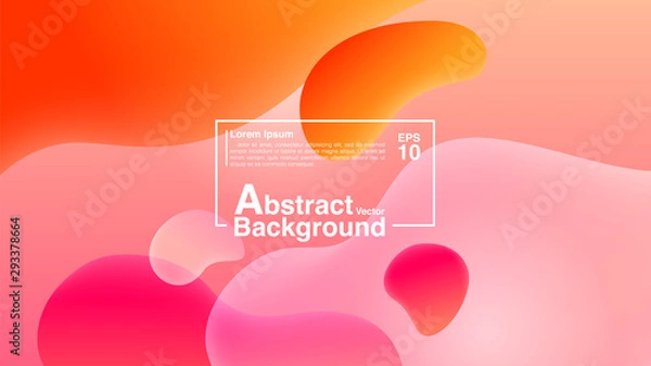 Fototapeta Background Abstract From Fluid Shapes Composition Concept. Lava Lamp Modern Background Abstract. Vector EPS 10