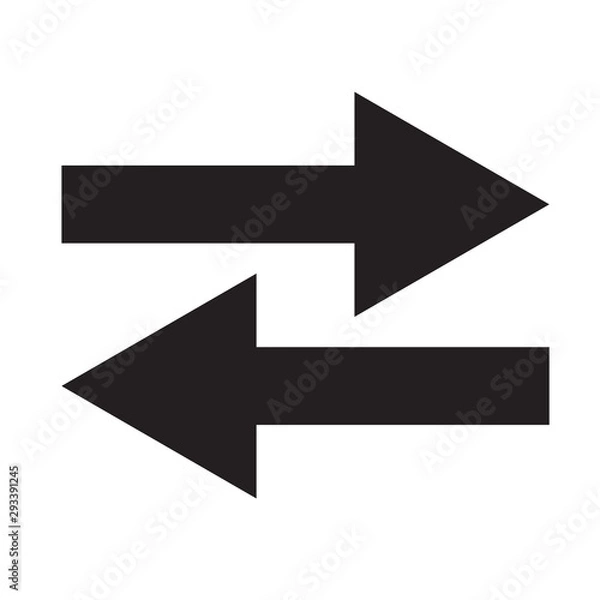 Fototapeta arrow for white backround