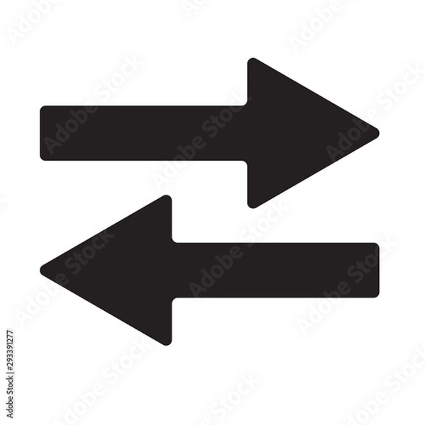 Fototapeta arrow for white backround