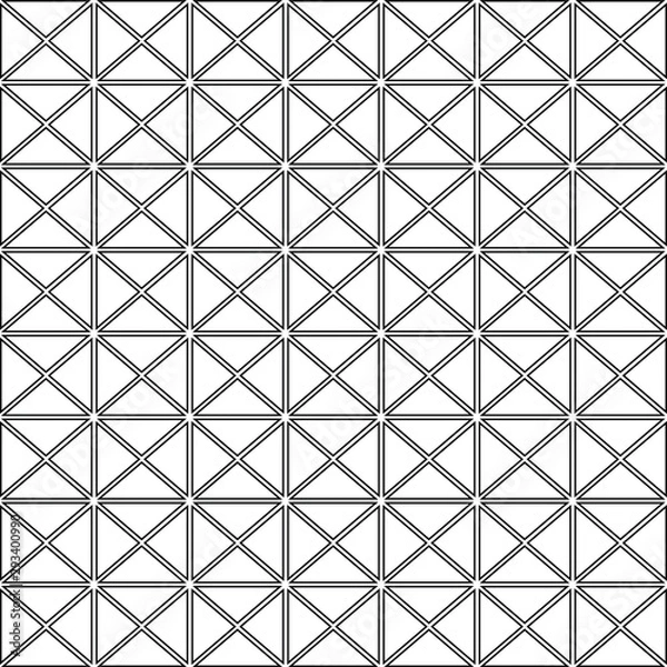 Fototapeta The rectangular pattern with an inner triangle is abstract.