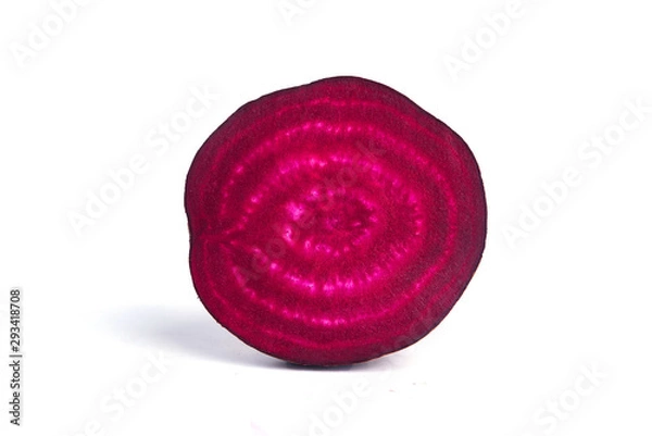 Obraz Beetroot Cross Section Isolated On White