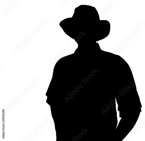 Obraz Cowboy silhouette