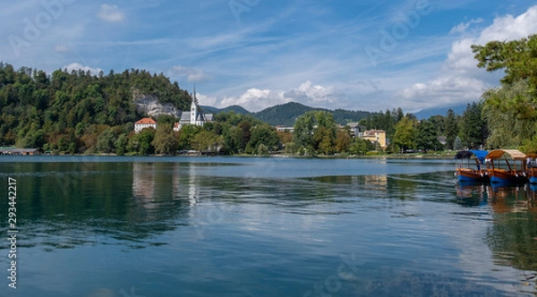 Fototapeta Bleder See und Kirche von Bled