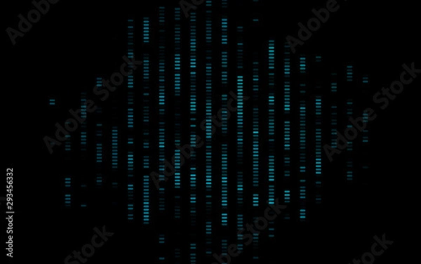 Obraz Dark BLUE vector pattern with narrow lines. Lines on blurred abstract background with gradient. Pattern for websites, landing pages.