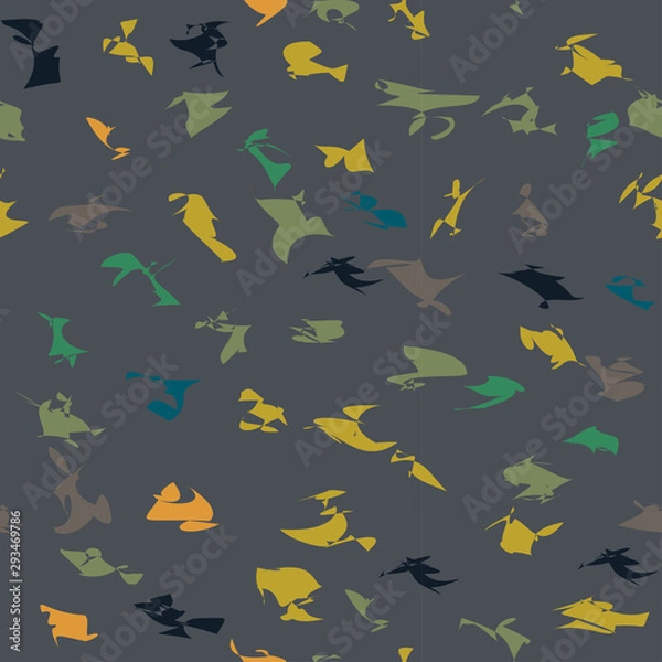 Fototapeta Colorful modern vector seamless terrazzo pattern.